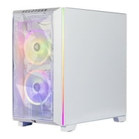 Velztorm Bijeli mini pilum Gaming Desktop, AIO, 750W PSU, AC WiFi, pobjeda kod kuće) Velz0093