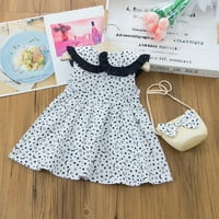 LoyisVidion Baby Girls Haljina čišćenja dječje djece Djevojke Djevojke Casual Star Moon Print haljina