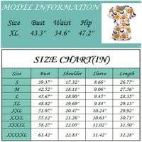 Ispisano piling vrhovi Žene Halloween bundeve tiskane odjeće Labavi ugrađeni plus Veličina padavina