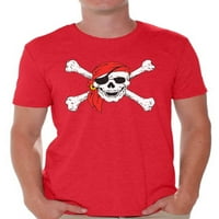 Newkward Styles šećerne majice za muškarce Jolly Roger lobanje i križanje Muška majica za majicu Dnevne