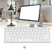 Bežična tastatura, ušteda energije ultra tanka bijela za laptop za tablet