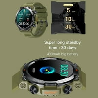 Smart Watch Vodootporan IP Vojni stil muški sport i fitnes digitalni sat sa ekranom osjetljivim na ekranu