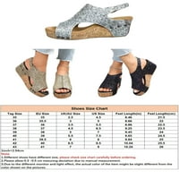 Žene klina sandale gležnjače platforma sandala za prazanje casual cipele sjajni ženski ljetni stilski