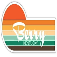 Berry Kentucky naljepnica Retro Vintage Sunset City 70s Estetski dizajn
