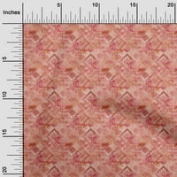 Onuone Rayon crvena tkanina Azijska kravata i boja sa geometrijskim šivaćim materijalom za štampanje