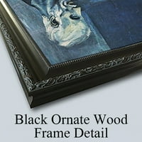 Salvator Rosa Black Ornate Wood uokviren dvostruki matted muzej umjetnosti pod nazivom: raspeća od polikriti