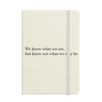 Ne znamo šta smo možda bilježnice službeni tkaninski tkaninski clastični dnevnik časopisa