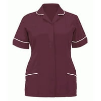 Outfmvch T majice za žene s tunika Jedinstvena klinika Carer Revel Zaštitna odjeća Ženske vrhove Košulje