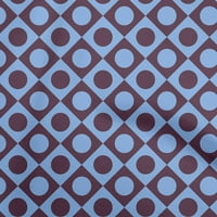 Onuone svilena tabby srednja plava tkanina Geometrijska tkanina za šivanje tiskane ploče za obnarenje