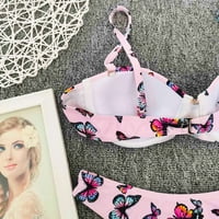 Cuoff Womens Plaža Plaža Ženski bikini Erotogeni leptir Print Visokokvalitetni Tvrdi torbi Kućice Žene