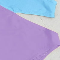 Yinguo kupaći kostim za žene Kupanje odijelo Duboko u boji Blok u boji kupaći kostimi L