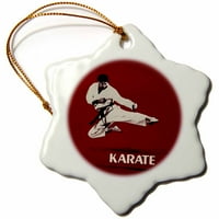 3Droza karate - ornament za snijeg