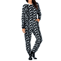 Podudaranje porodične pidžame setovi jednodijelni kapuljač kapuljača Pajamas Set Glow u tamnom prazničnom