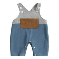 Kelajuan Toddler Baby BIB hlače pantalone, patchwork-a bez rukava kombinezon za suspenzije pantalone