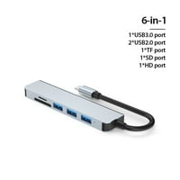 HUB 6 - u - Multiport TF memorijsko čitač memorijskog čitača Splitter Priključna stanica Portable Visoki