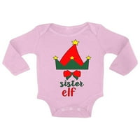 Neugodni stilovi Ugly Xmas Baby Outfit Bodysuit Božićna sestra Elf Baby Jomper