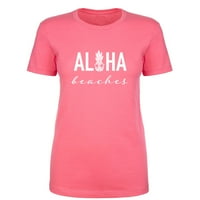 Aloha Plaže Ananas Womens Crewneck Tee