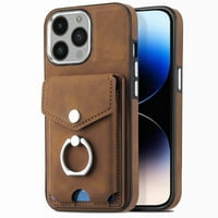 Dteck za iPhone Pro Cross Crossbody Wallet za žene sa držačima za kreditne kartice, cvjetni uzorak Flip