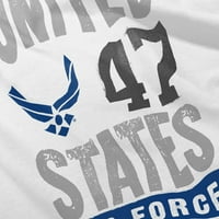 Air Force Sjedinjene Države Wings Logo Toddler Boy Girl majica Dojenčad Toddler Brisco Brends 4T