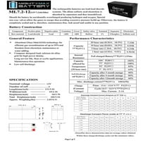 12V 7Ah Zamjena baterije za SONNENSCHEIN M84001A5120065S - Pack