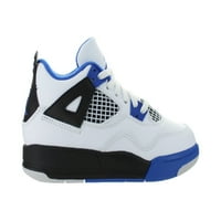 Kids Air Jordan Retro IV PS Motorsport Bijela igra Royal Black 308499