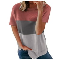 Majica Dyfzdhu za žene Ležerne prilike modne majice kratkog rukava s kratkim rukavima tanka majica