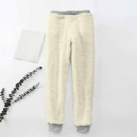 HVYesh Womens Warme Baggy Sweatpants Labavi Božićni printer za čišćenje JOGGERS Hlače Plus Veličina