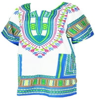 Unixe afrički tradicionalni tunik Dashki Top Wide lakat Dashiki Tunic Top