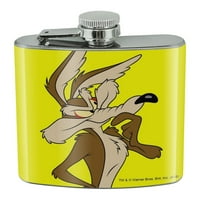 Looney Tunes Wile e Coyote nehrđajući čelik 5oz kuk pijetske tikvice