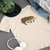 Letse hibernate bear art majica za muškarce -Martprints dizajna, muški medij