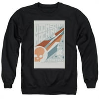 Trevco Star Trek & Tos Episode Odrasli Pamuk i Polyster Crewneck Duks, Crna - mala