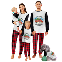 Porodični pidžami Podudarni setovi Klasična spavanja za spavanje Božićni podudaranje Flannel Pajamas