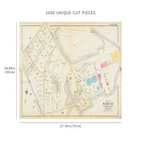 Puzzle - Mapa Boston Atlas grada Bostona: Dorchester, masa.: ploča 19
