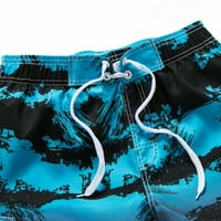 Honeeladyy muške havajske kratke hlače Elastični struk džep za crtanje Slim Fit Capris Hlače na plaži
