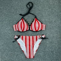 Zermoge kupaći kostimi kupaći kostim za žene, seksi žene modni bikini ispis dvodijelni set kupaćeg odjeća