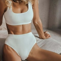 Seksi ženski sa solidnim bikini push-up podstavljeni kupaći kostimi kupališta
