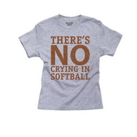 Nema plakanja u softball ikoničnom grafičkom dječaku pamučnu majicu za mlade