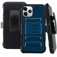 Hybrid Kickstand Holster Telefon Kompatibilan sa iPhone Pro ma mai - tamna teal