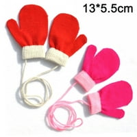 Tople pletene rukavice za djecu zimi, male rukavice za viseći vrat