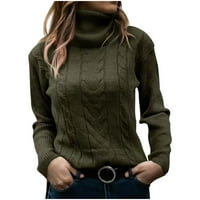 Deagia ženski džemper jesen džemperi Trendy okrugli vrat džemper casual pulover dugih rukava okrugli