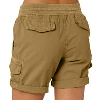 Žene Teretne kratke hlače Ljeto Loose planinarenje Bermuda Hlače sa džepovima Kratke hlače za žene Khaki