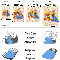 Winnie The Pooh pokrivač Fantastični praktični crtani crtani kauč za poklon za poklon kćeri sina za