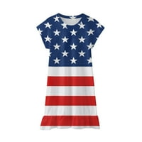 4. jula Djevojka haljina Dan neovisnosti Outfit Djevojka Američka zastava Stripe Stars Stars Haljina
