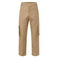 Simplmasygeni Men Casual Hlače Pantalone za čišćenje Trendy Cargo Fashion Classic Twill Work Wader Combat