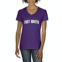 Arti - Ženska majica V-izrez kratki rukav - Fort Worth Texas