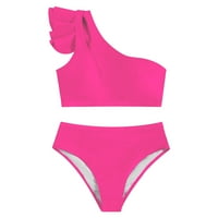 Yuwull Womens bikini set kupaćim kostimu boja za žene, rufffle jedno kupaće kostim za upotrebu za žene