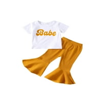 Gureui Toddler novorođenčad za djecu za djevojčice Ljeto odijelo Ležerne prilike punog bijelog kratkog