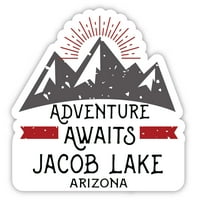 Jacob Lake Arizona Suvenir Vinil naljepnica za naljepnicu Avantura čeka dizajn