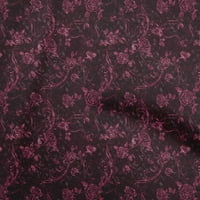 Onuone pamuk poplin twill fuschia ružičasta tkanina azijska batik cvjetni šivati ​​materijal za ispis
