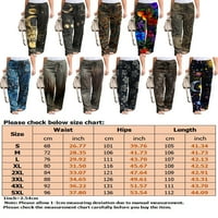 Beiwei Dame Baggy Cvjetni print Palazzo Pant Ravne noge Ležerne pantalone Žene Visoko struk Fitness